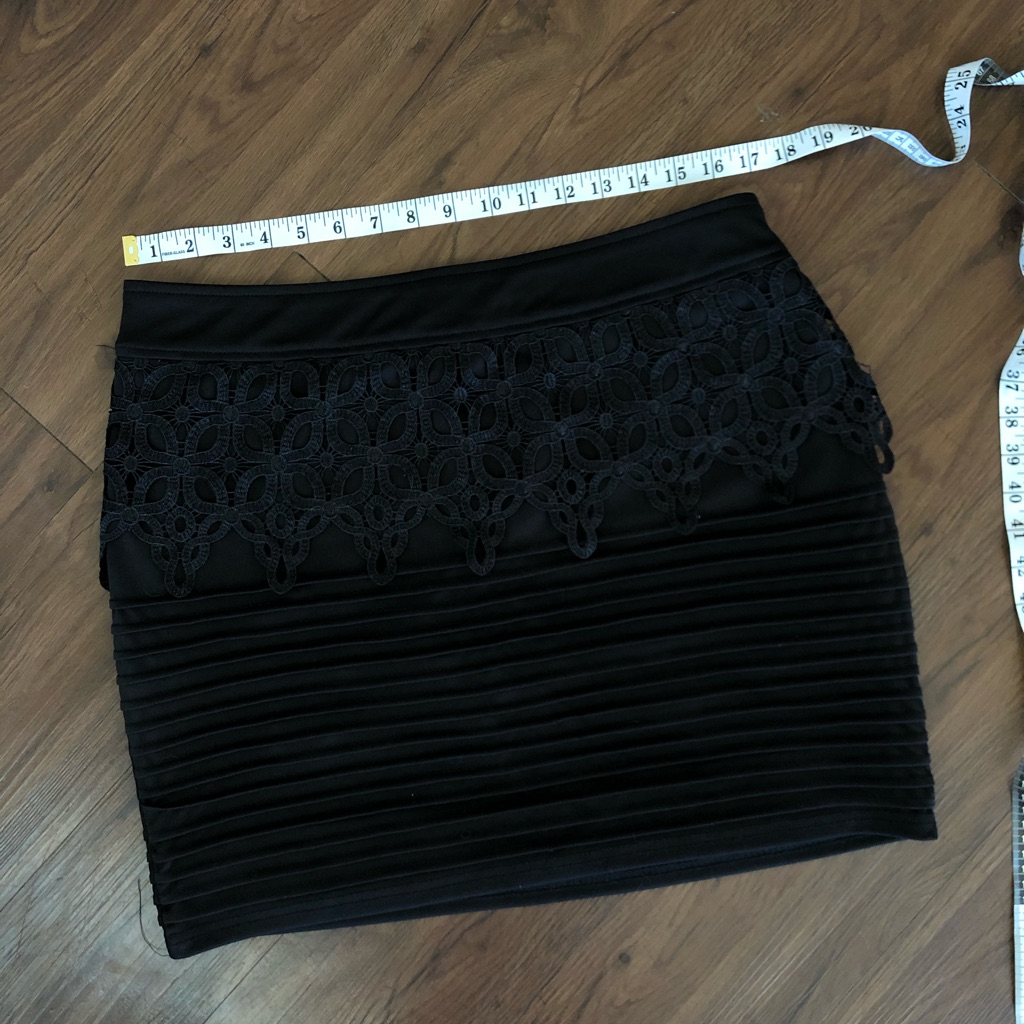 Black Pattern Skort